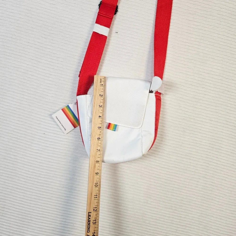 Polaroid Now Camera Bag White Red Crossbody Adjustable Strap New with Tags